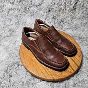 Josef Seibel Mens Size 12/45 European Comfort Shoe Brown Leather Slip on Loafers